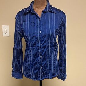 Blue Striped Women's Top